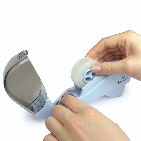 Rapesco 1442 SupaCut Tape Dispenser with 2 Tape Rolls - Powder Blue - Image 3