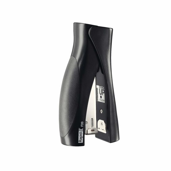 Rapid 20679830 Ultimate NXT Stand Up Stapler, Metal and Rubber Body, Black, Titanium 20 Sheet Capacity