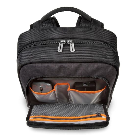 Targus CitySmart Essential Business Backpack with Protective Sleeve Designed for Travel and Business Professional Use fits up to 15.6-Inch Laptop, Black/Grey (TSB911EU) - Image 3
