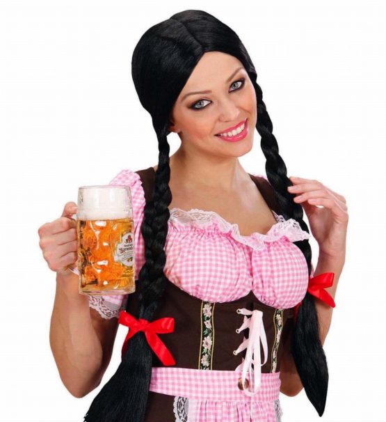 Gretel Long Plaits - Black Wig for Hair Accessory Fancy Dress