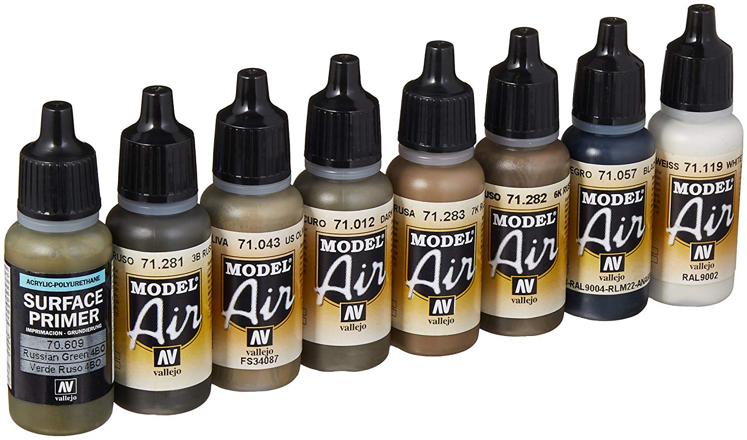 Acrylicos Vallejo VJ71188 "Soviet Wwii Camo Colors" Model Air Set, Green, 136 ml (Pack of 1) - Image 3