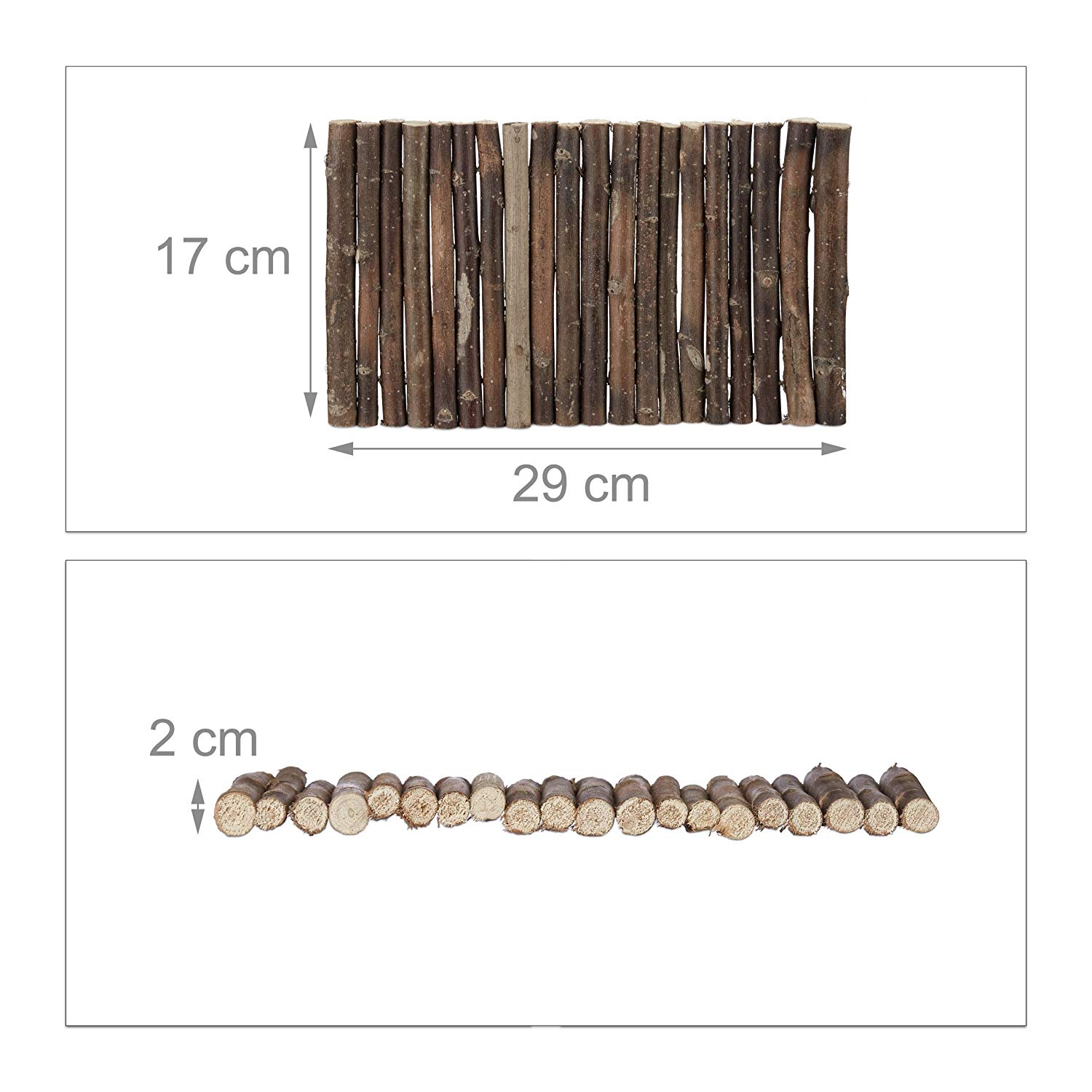 Relaxdays Natural Wooden Small Animal Rodent Tunnel Tube, Flexible, Schima, HWD 2x29x17 cm, Wood, 2 x 29 x 17 cm - Image 3