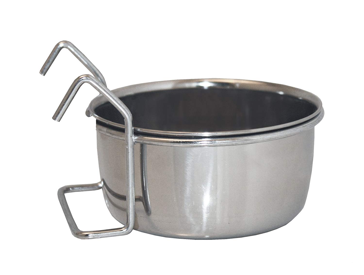 Pet Platter Hook On Pet Bowl, 600 ml, Silver, 600ml