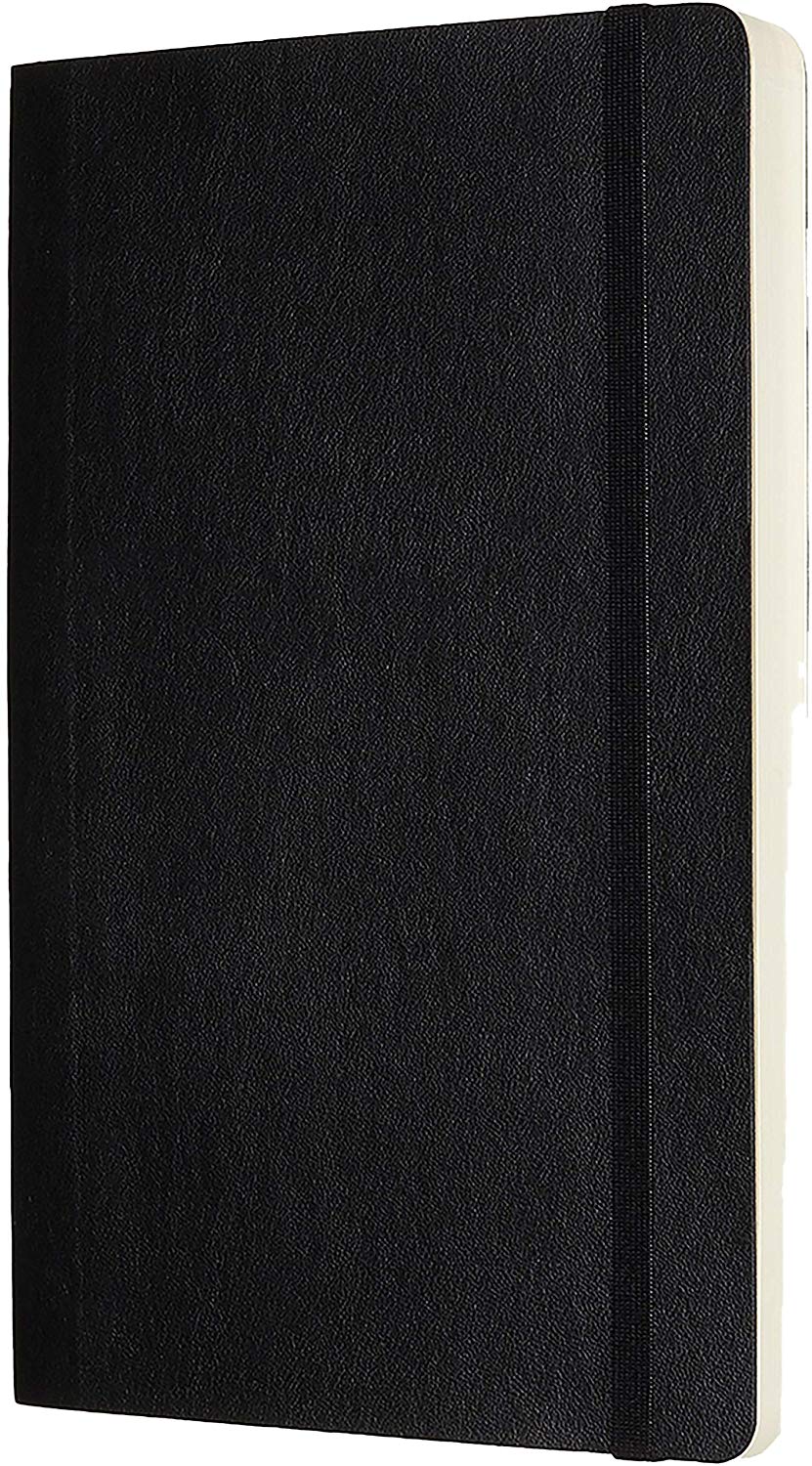 Moleskine, Classic Expanded Plain Paper Notebook, Soft Cover and Elastic Closure Journal, Color Black, Size Large 13 x 21 A5 - Image 2