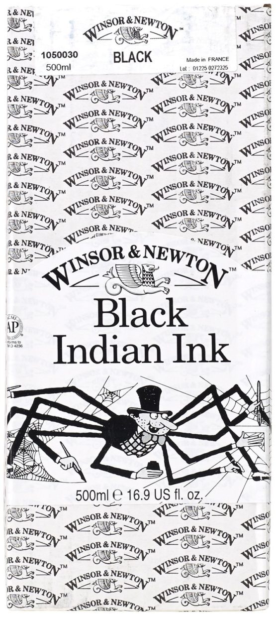 Winsor & Newton W&N Ink 500ML Black (Indian), 500 ml - Image 2
