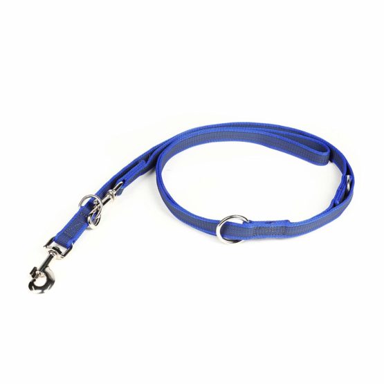 Julius-K9 216GM-B-DP Color & Gray Super-Grip Leash, Adjustable, 20 mm x 2.2 m, Blue-Gray - Image 2
