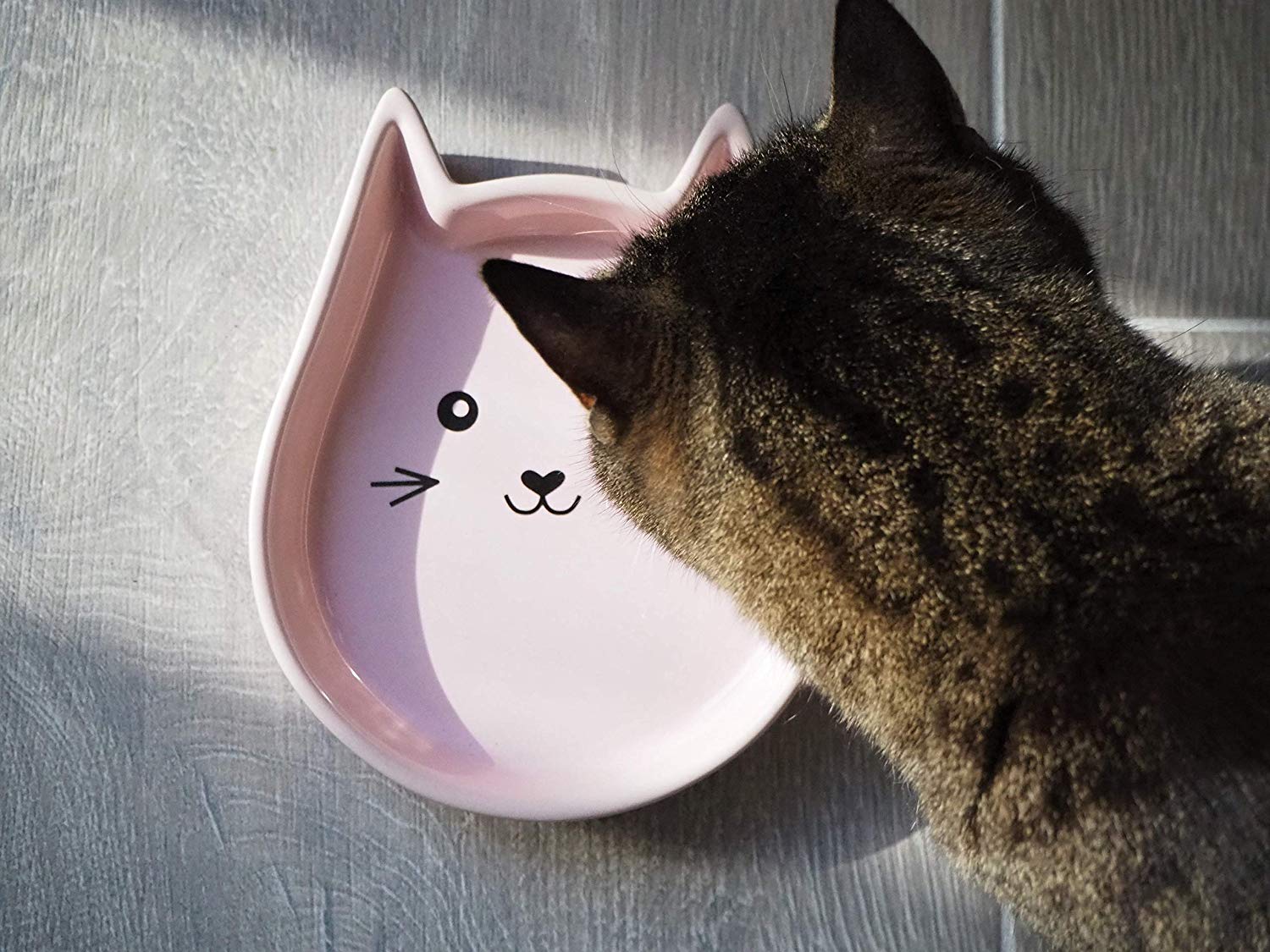 Nobby Cat Ceramic Bowl Kitty Face Pink 13 x 16 x 3 cm, 1 Stück (1er Pack) - Image 2