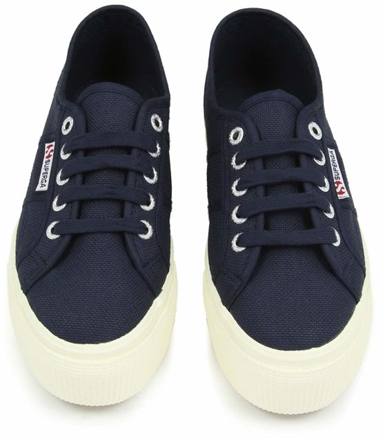 Superga Women's 2730-cotu Gymnastics Shoes, Blue Navy 933, 4.5 UK - Image 3