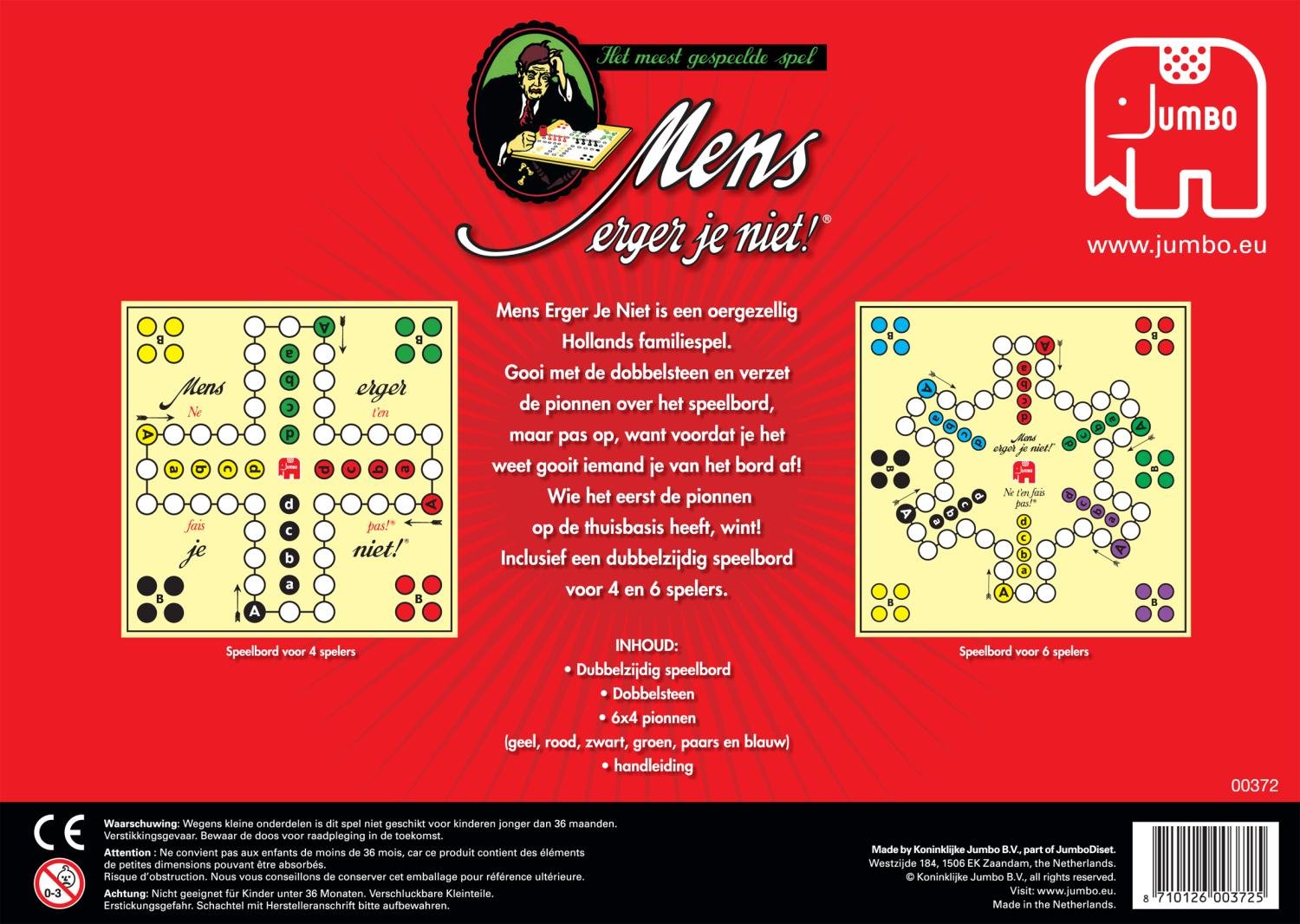 MENS ERGER JE NIET – BORDSPEL – BigaMart