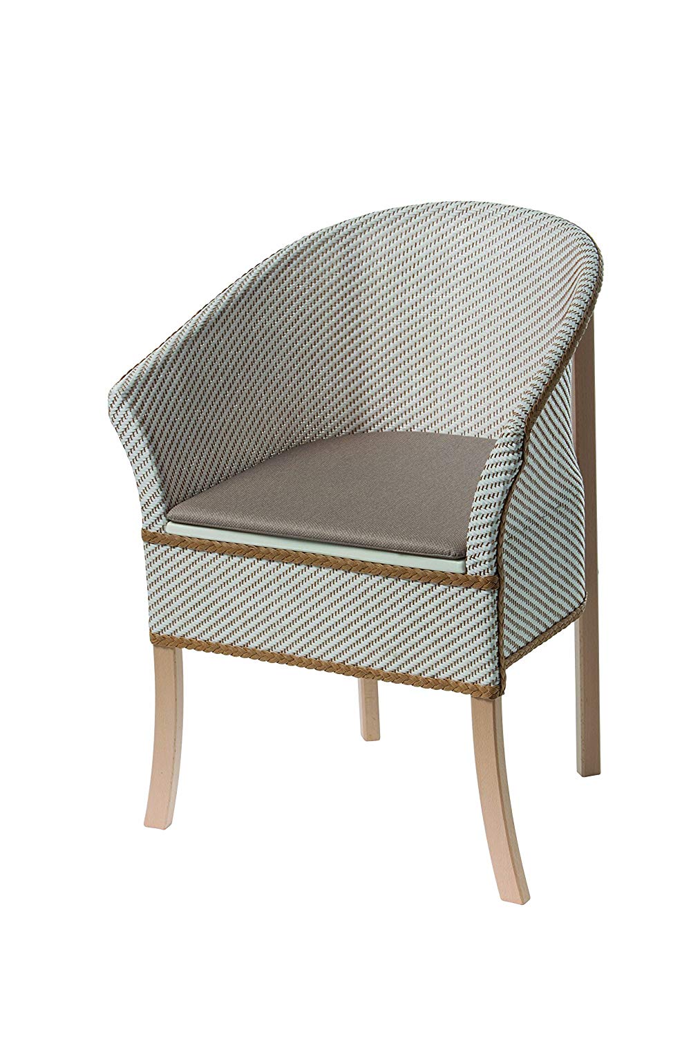 Drive Devilbiss Basket Weave Commode and Chair, Off White, Medium
