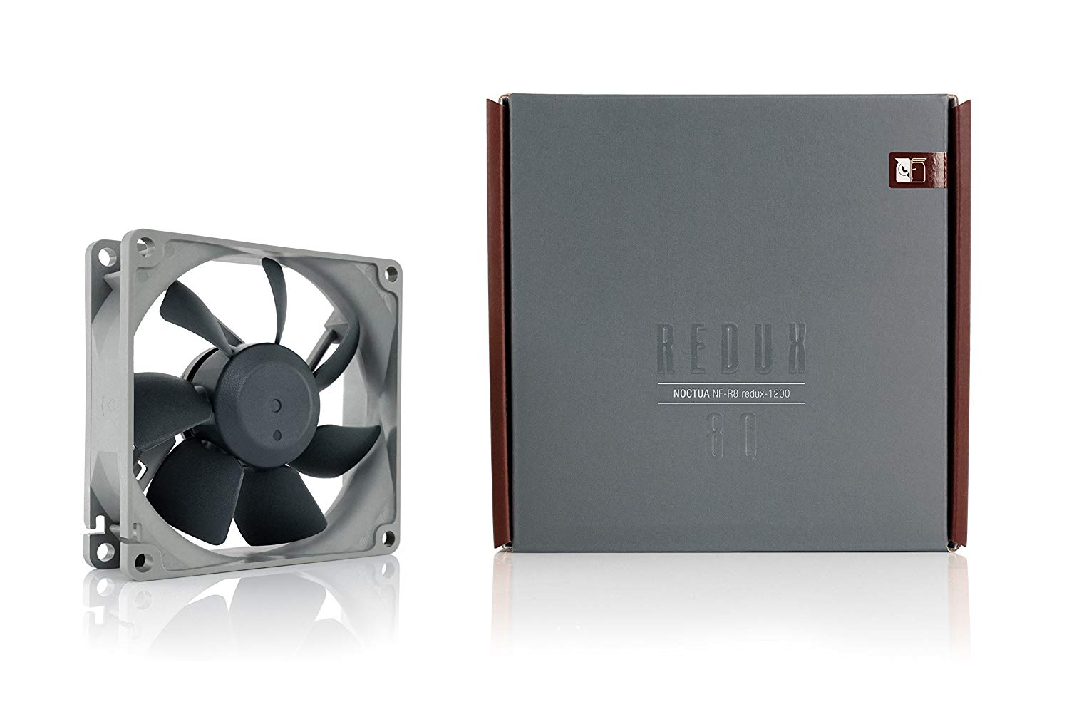 Noctua NF-R8 redux-1200, Ultra Quiet Silent Fan, 3-Pin, 1200 RPM (80mm, Grey), 80x80x25 mm - Image 3