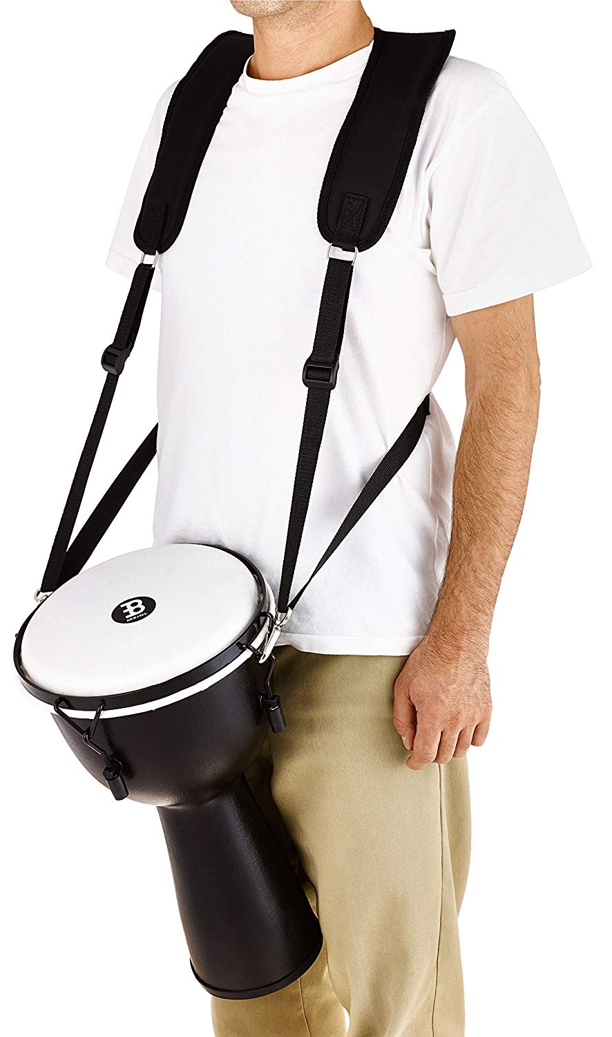 Meinl Percussion Professional Djembe Strap - Shoulder Strap for Djembes - Adjustable - Padded - Nylon, Black (MDJS2) - Image 3