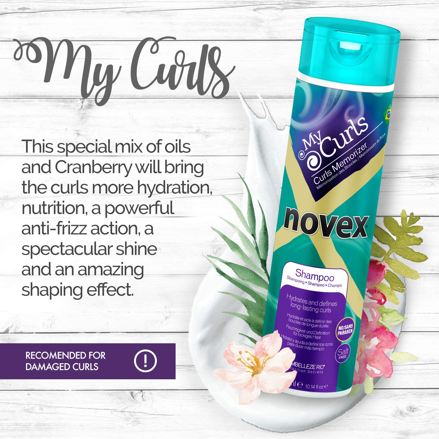Novex My Curls Shampoo, 300 ml, Daily Shampoo, 300 ml (Pack of 1) - Image 2
