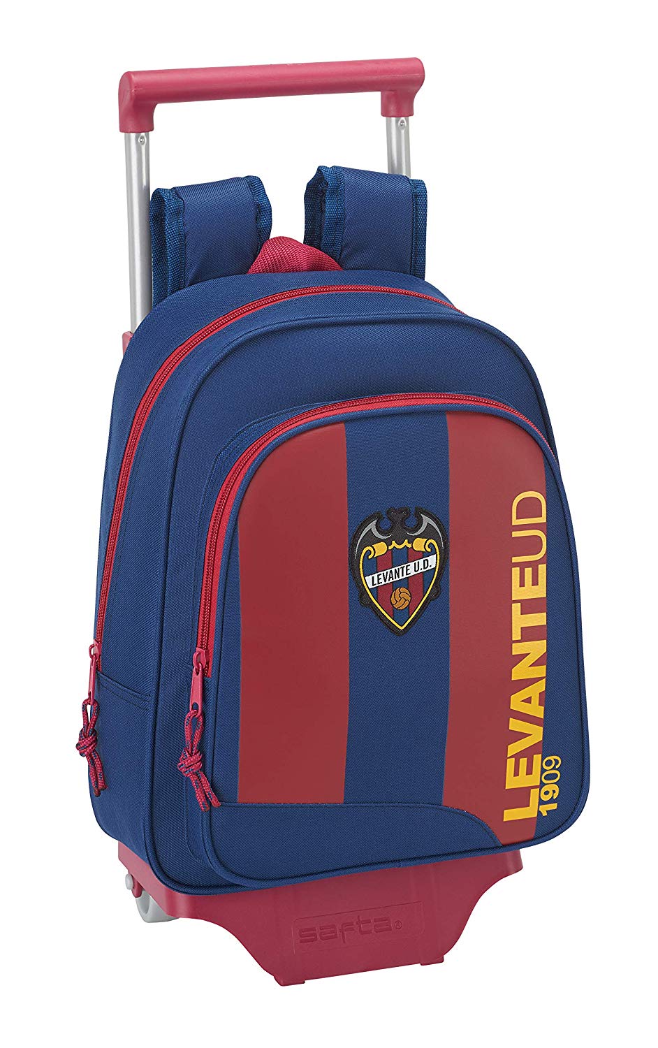 Levante U.D. Official School Backpack with Safta Trolley, Blue (Azul Y Granate), 34 cm