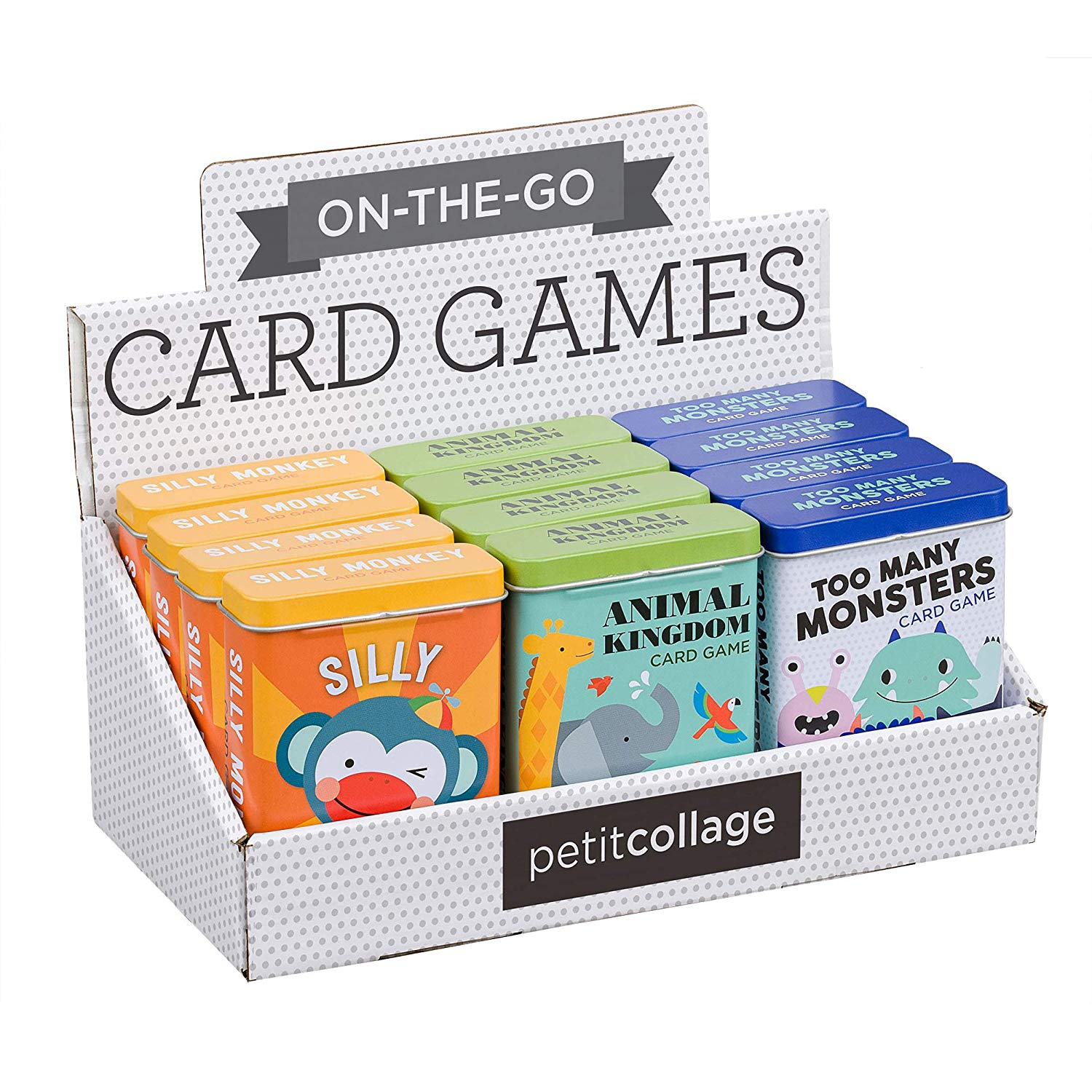 Petit Collage Silly Monkey Kids Card Game, Exciting and Colorful Family Game with Sturdy Storage Tin Included, Easy to Play - Image 4