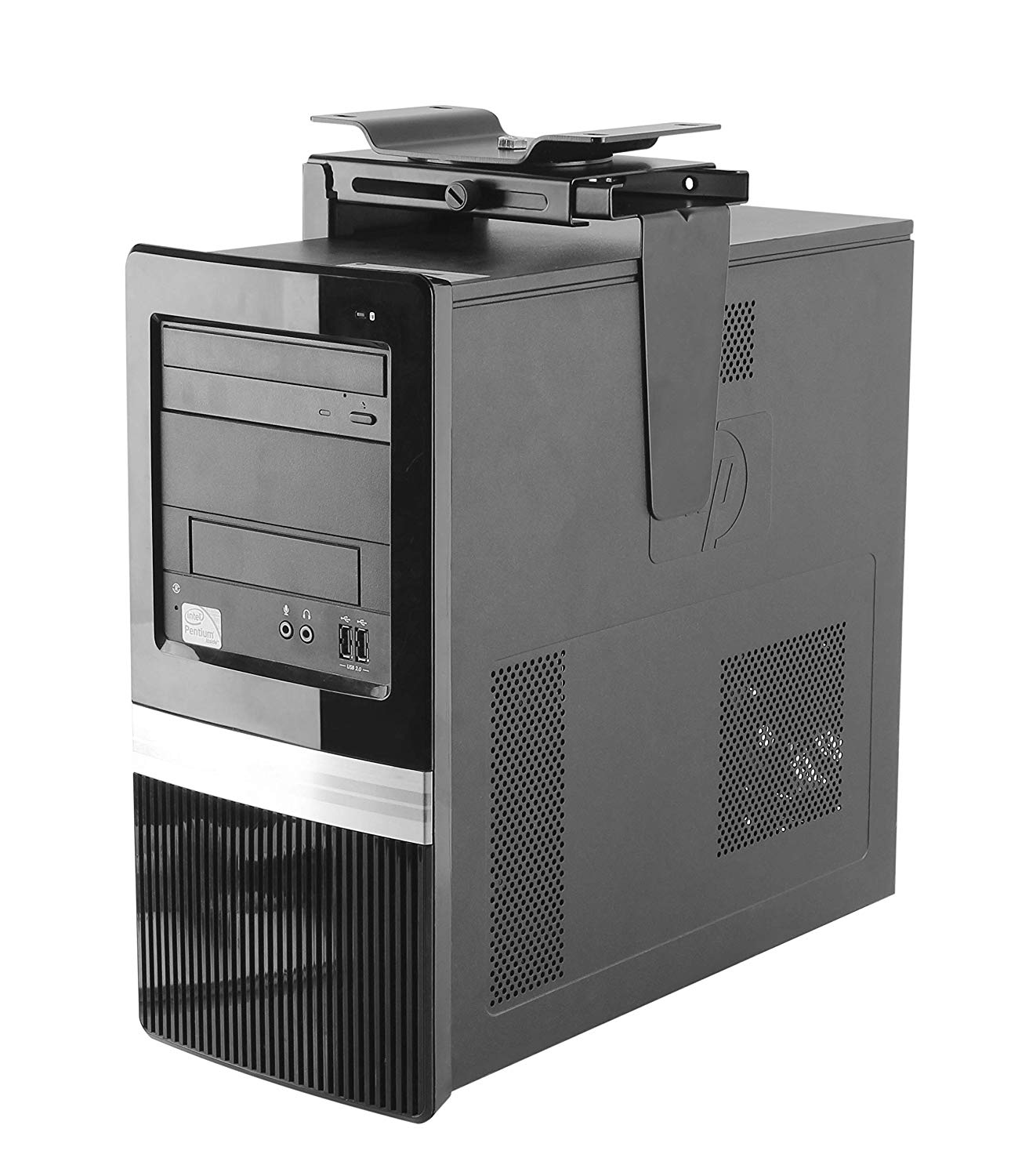 Newstar NM-CPU100BLACK Swivel Under Desk & On-Wall PC Mount (Suitable PC Dimensions - Height: 30-53 cm / Width: 9-20 cm) - Black - Image 3