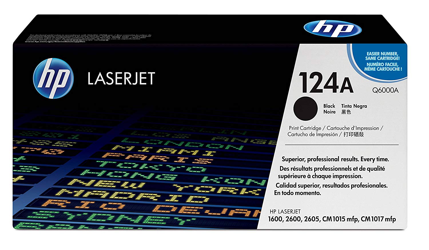 HP Q6000A 124A Original LaserJet Toner Cartridge, Black, Single Pack, Standard