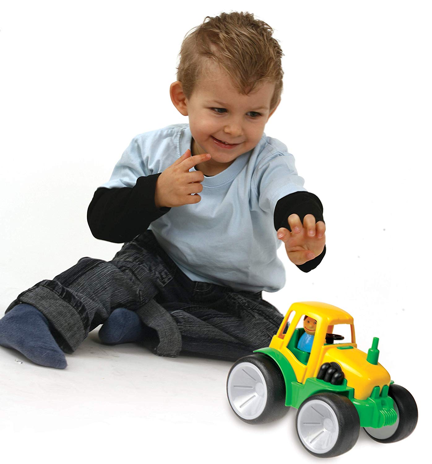Gowi 561 - 8 with Tractor without scoop Loose, Green/Yellow, Large - Image 3