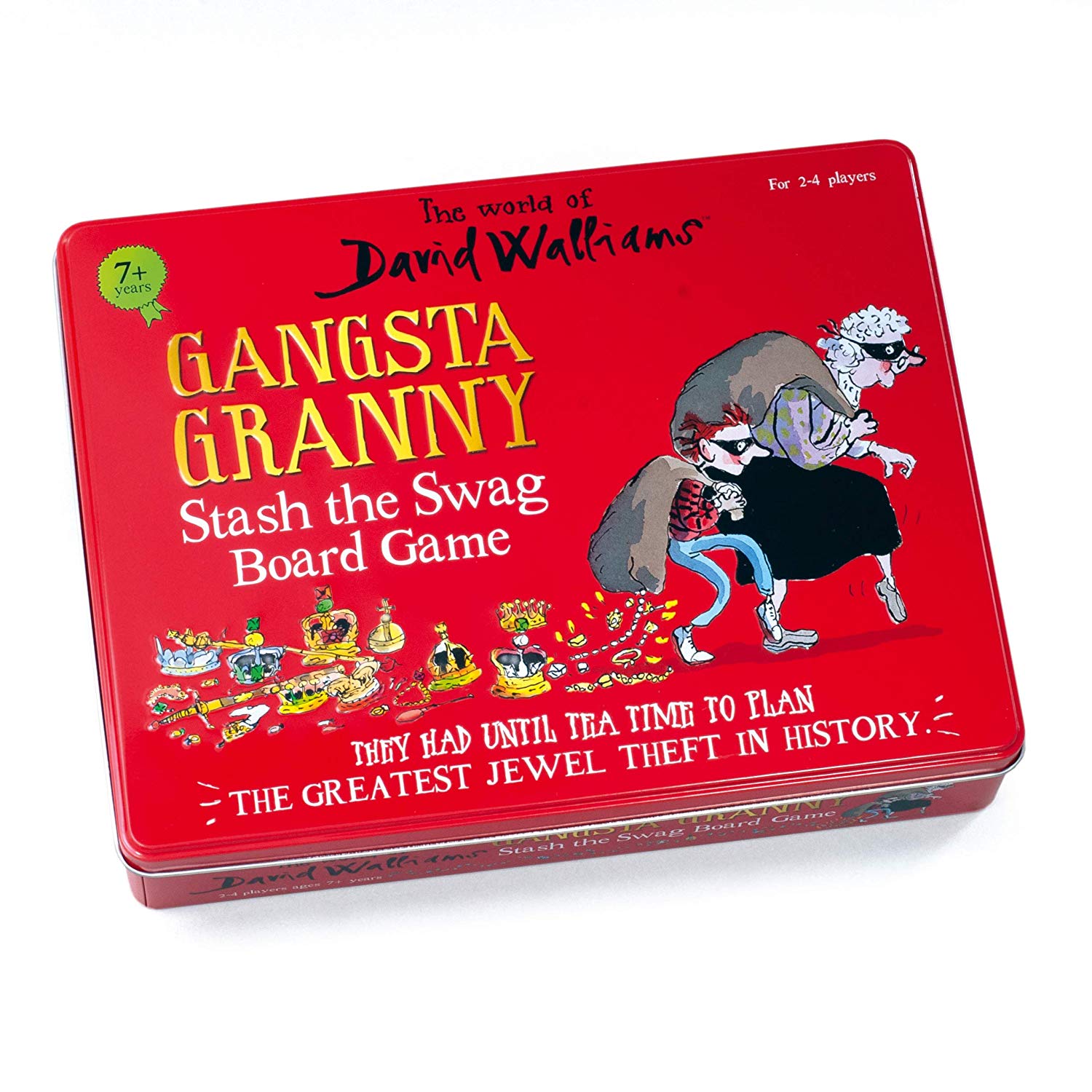 The World of David Walliams 6865 Gangsta Granny Board Game, Red, 21 x 27.5 x 5.5 cm