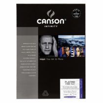 Canson Infinity Platine Fibre Rag 310gsm, Natural White Smooth Inkjet Paper, A3, Box of 25 Sheets