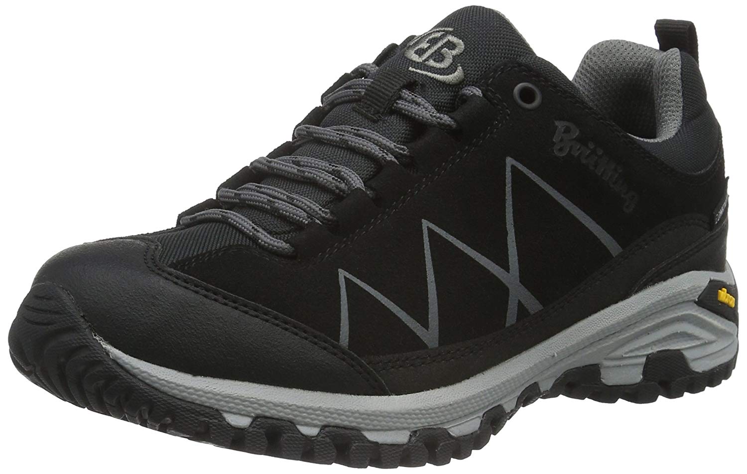 Brütting Unisex Kansas Trekking and Hiking Shoes, Black Anthracite, 12 UK, Black Schwarz Anthrazit Schwarz Anthrazit, 11 UK