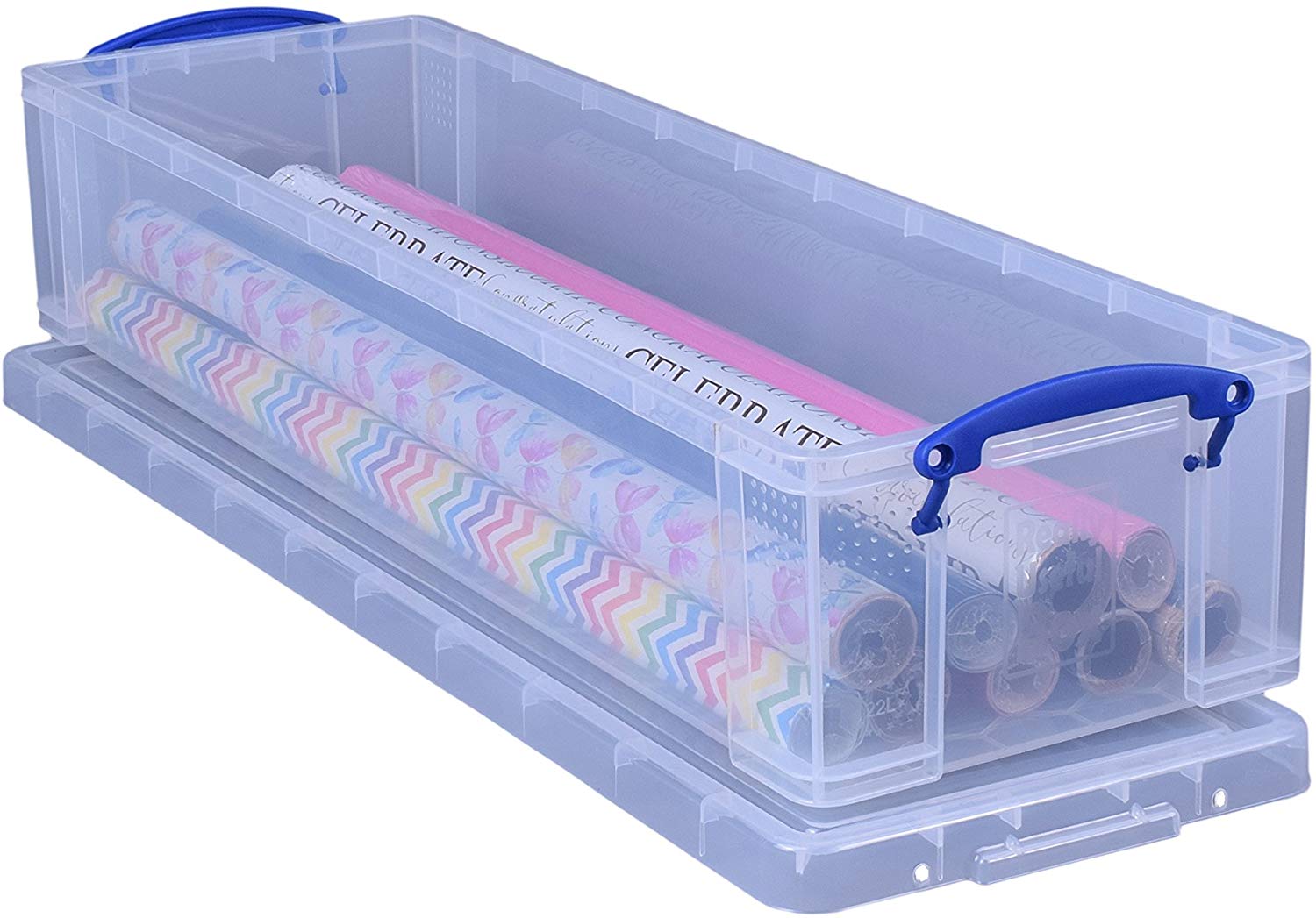 Really Useful Box Plastic Storage 22 Litre Clear, 22 Litre x 1 - Image 3