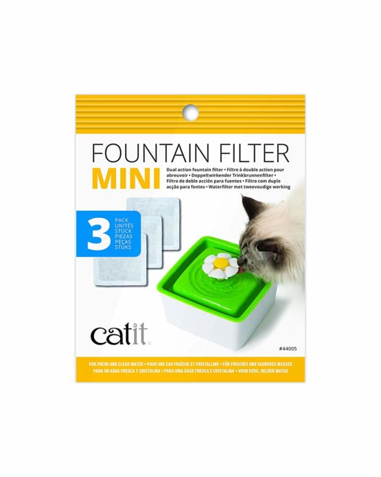 Catit Mini Flower Fountain Replacement Filter, Pack of 3