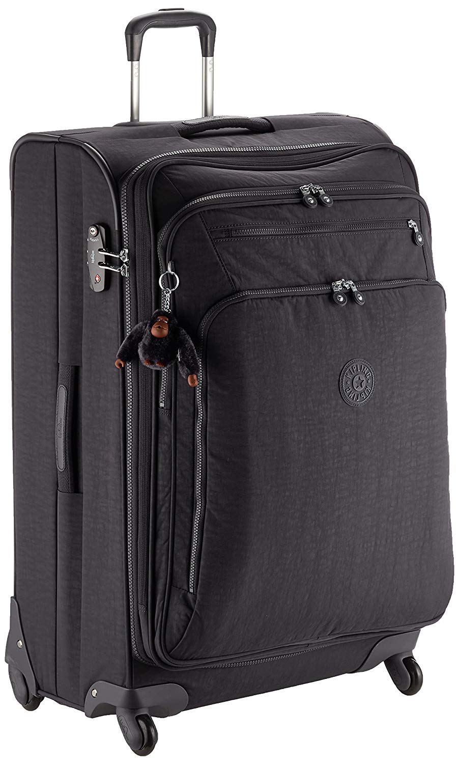 Kipling Youri Spin 78, Spinner, 78 cm, 99 Litres, Black (True Black