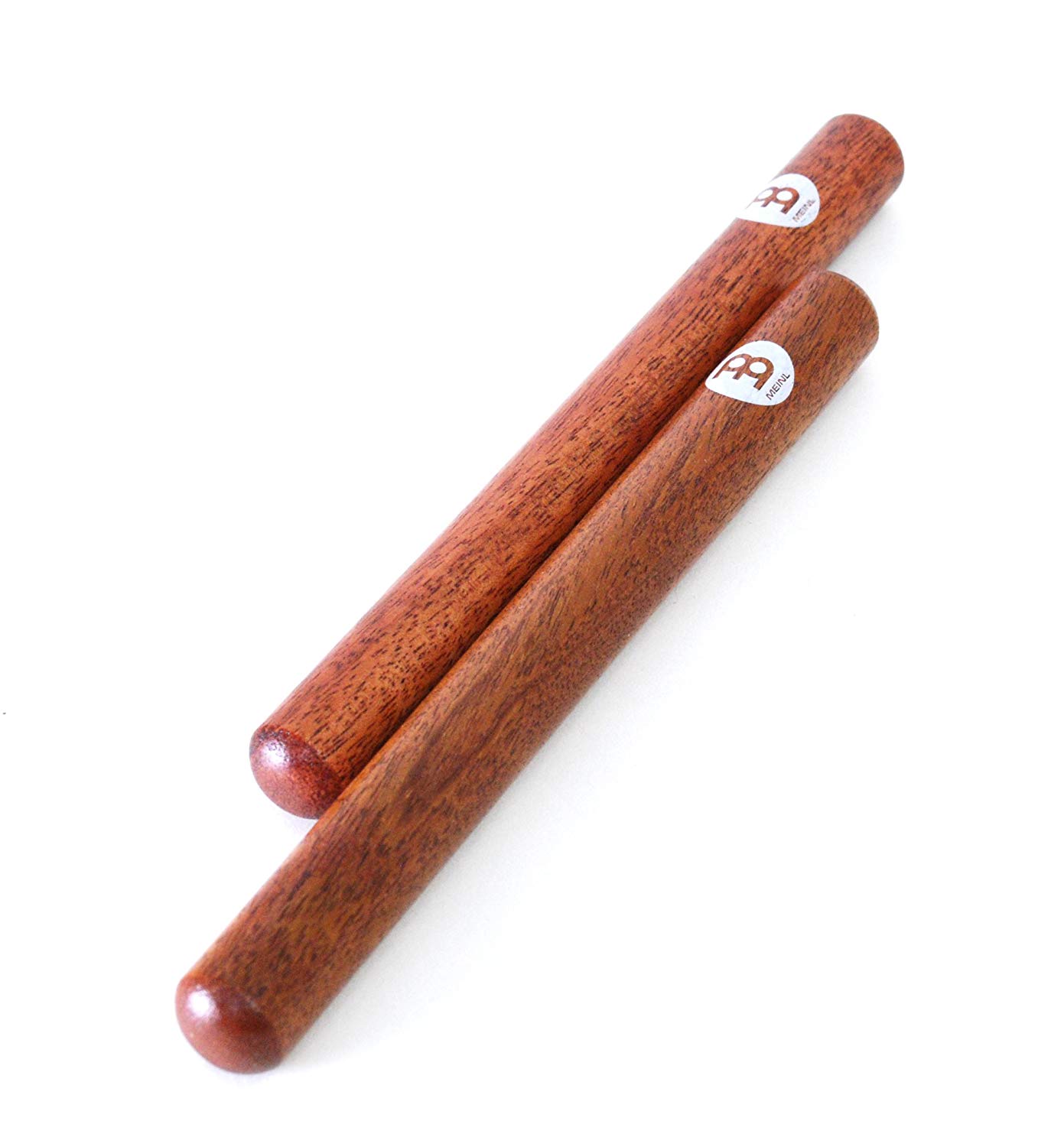 Meinl Percussion Wood Claves Deluxe - 1 Pair of Cylindrical Claves - Musical Instrument - Walnut, Natural (CL18) - Image 3
