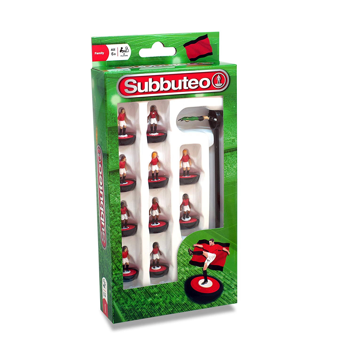 Subbuteo 3415 Player Set, Red/White/Black, Small