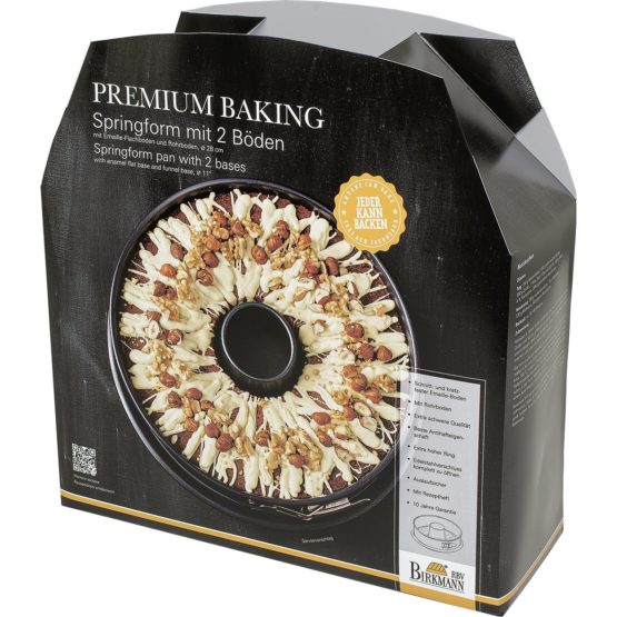 Birkmann tin Premium Baking 2 Pieces Ø 28cm, Stainless Steel, Grey, 28 x 28 x 9 cm