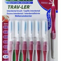INTERDENT Manual Toothbrushes, 6 pack