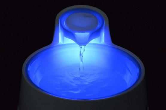 AquaSpring Illuminated Pet Water Fountain, Blue - Image 2
