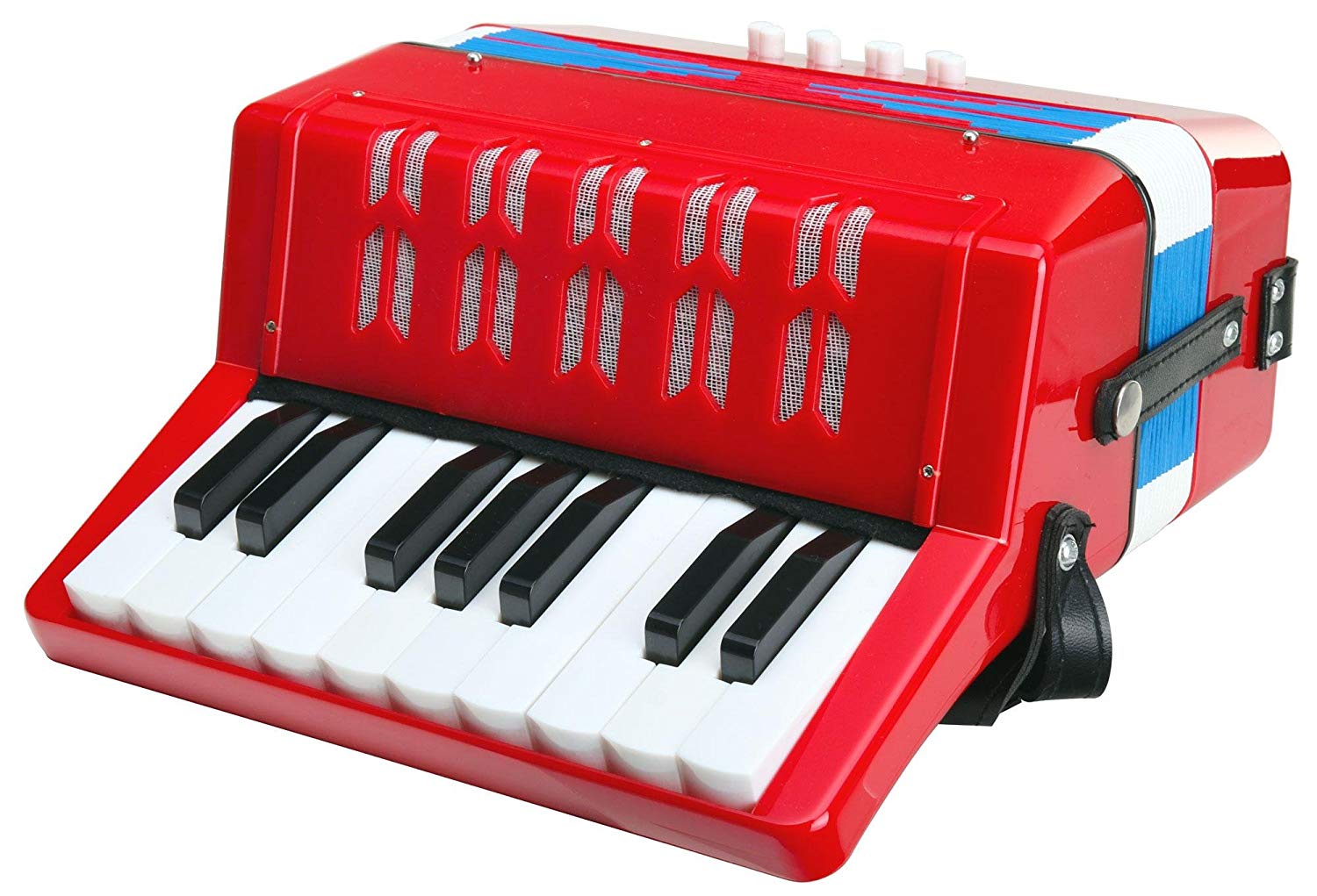 Classic Cantabile Bambino Rosseo Children's Accordion (3+ Years, 17 Note Buttons, 8 Bass, Adjustable Shoulder Strap) - Image 3