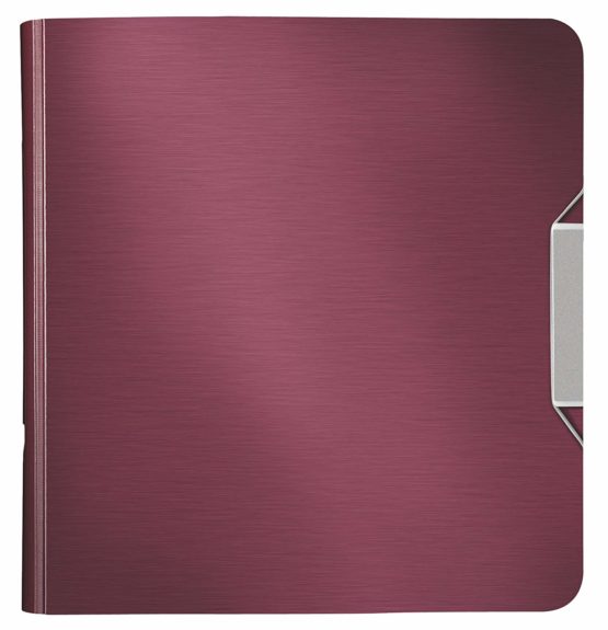 Leitz Lever Arch File, Garnet red, A4, Curved spine 8.2 cm width, Elastic fastening, Light polyfoam, Style Range, 11080028 - Image 3