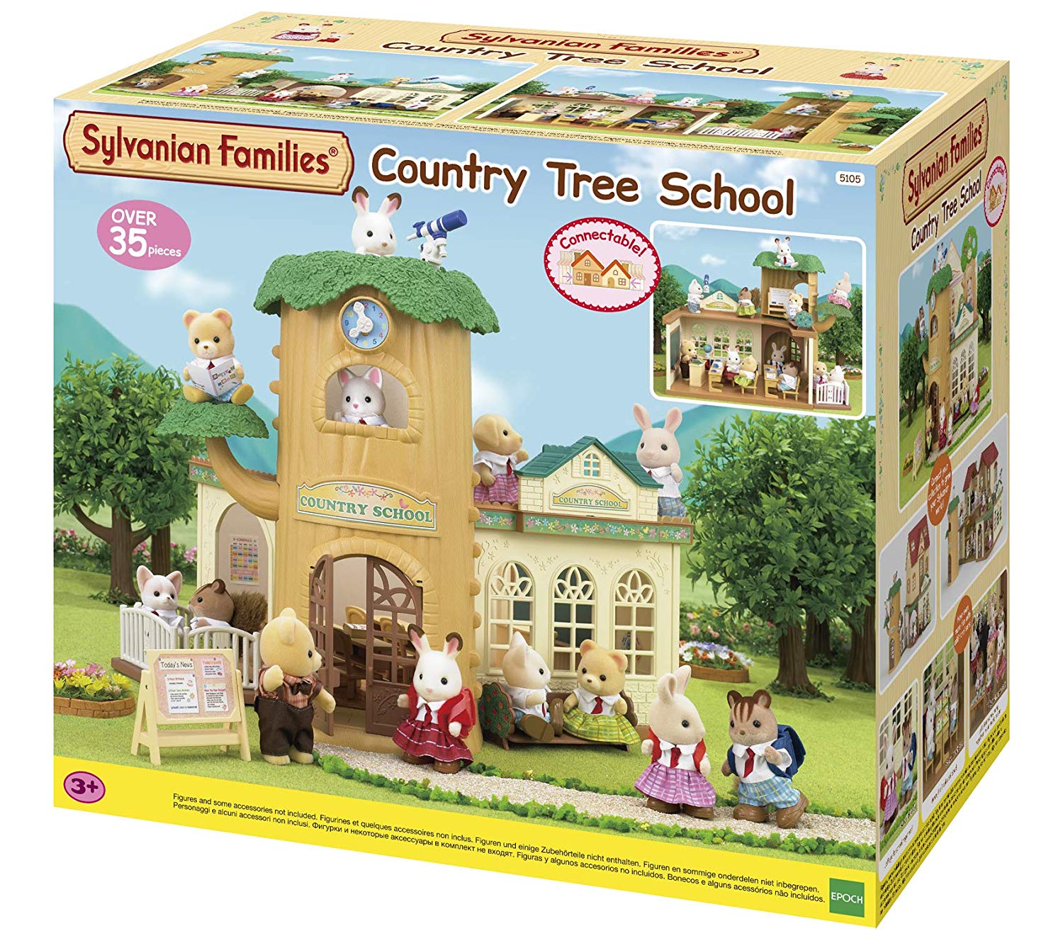 Sylvanian Families - Country Tree School, - Dollhouse playset, Multicolor, Norme