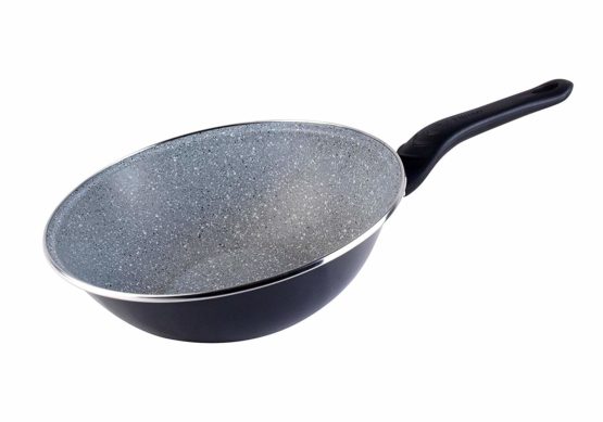 Magefesa Dolomiti Wok, 28 Centimetre Diameter, Charcoal