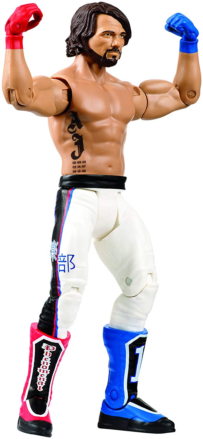WWE FMH54 Wrestle Mania AJ Styles Figurine, Multi-Colour, Multicolored, 6 inches - Image 3