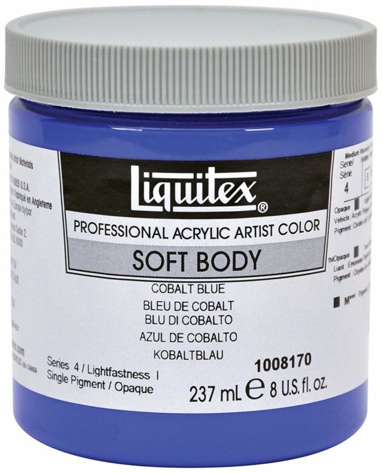 Liquitex Professional Soft Body Acrylic Paint 237 ml, Cobalt Blue BigaMart