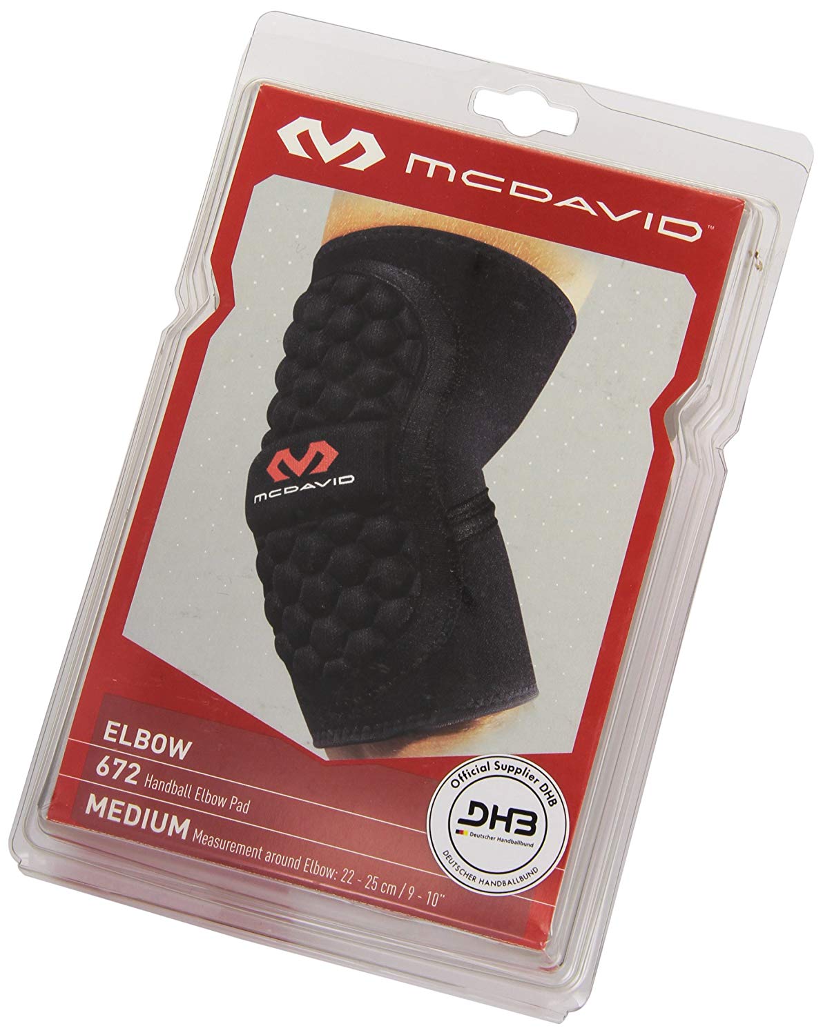 McDavid 672 - Handball Elbow Pad with an extra padding on the elbow joint - Protects and supports you during Handball