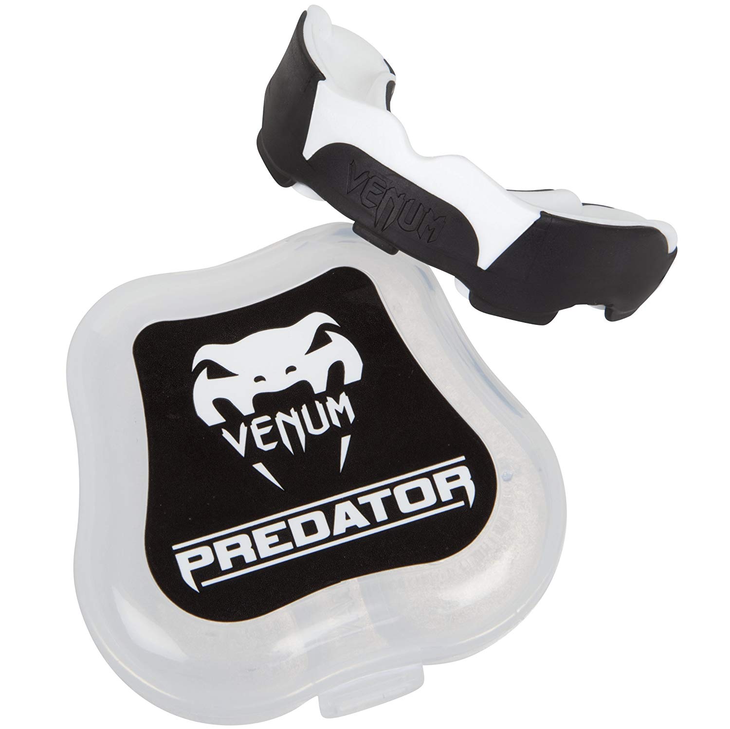Venum, Predator Mouthguard, Unisex Adult, One Size, Black/White, Black, Ice