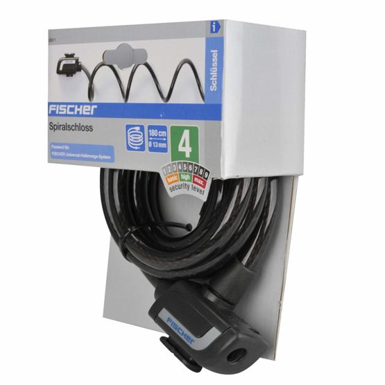 fischer Cable Lock Diameter 12 mm, Black, 180, 85848 - Image 4