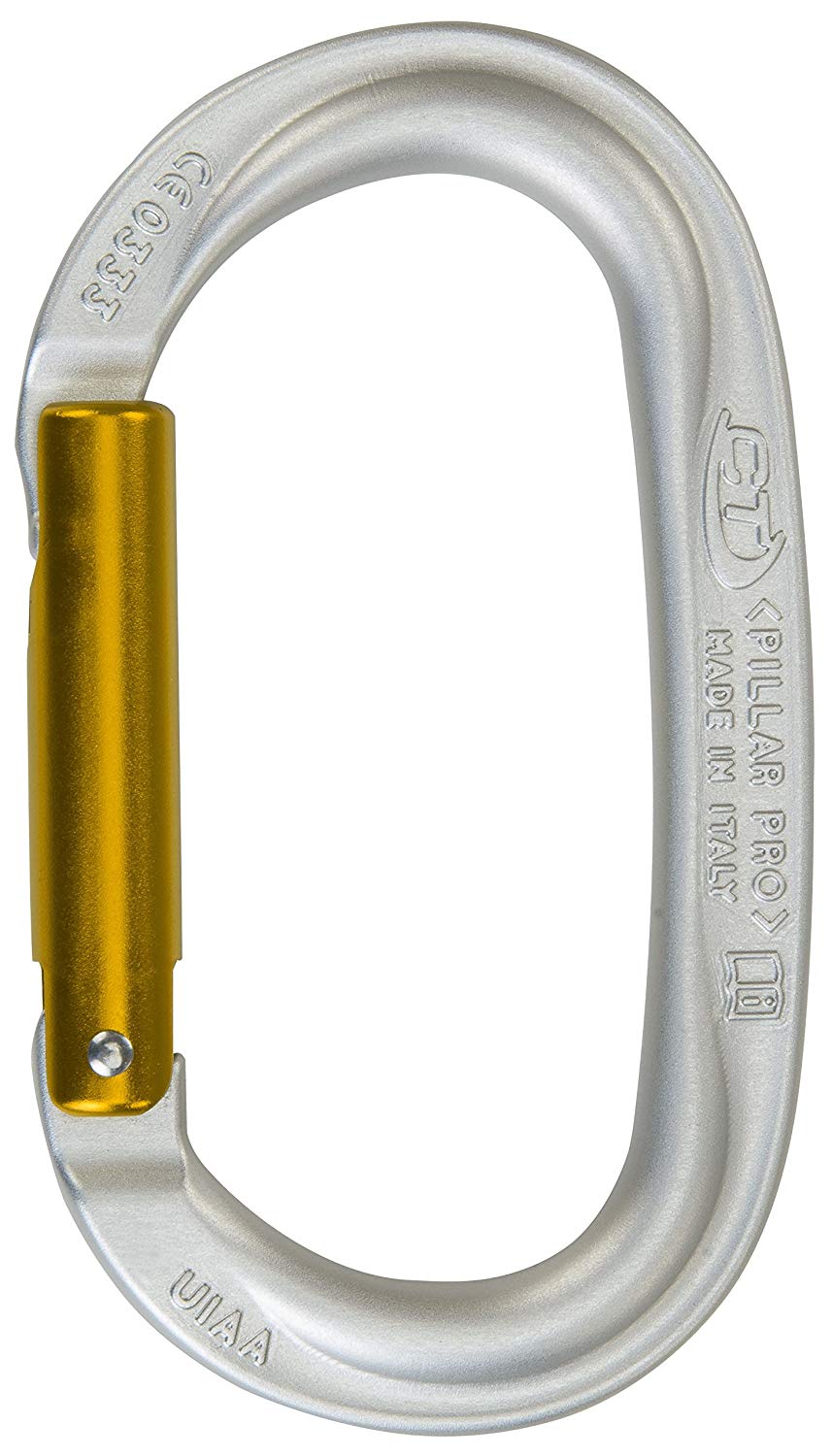 Climbing Technology Pillar Pro 2 C39500zsectstd Carabiner, Polished/Yellow, One Size, Lucido/Giallo