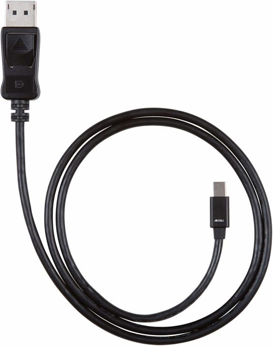 Accell mDP to DP 1.2 - VESA-Certified Mini DisplayPort to DisplayPort 1.2 Cable - 3 Feet (Black), Hbr2, 4K UHD @60Hz, 1920X1080@240Hz - Image 2