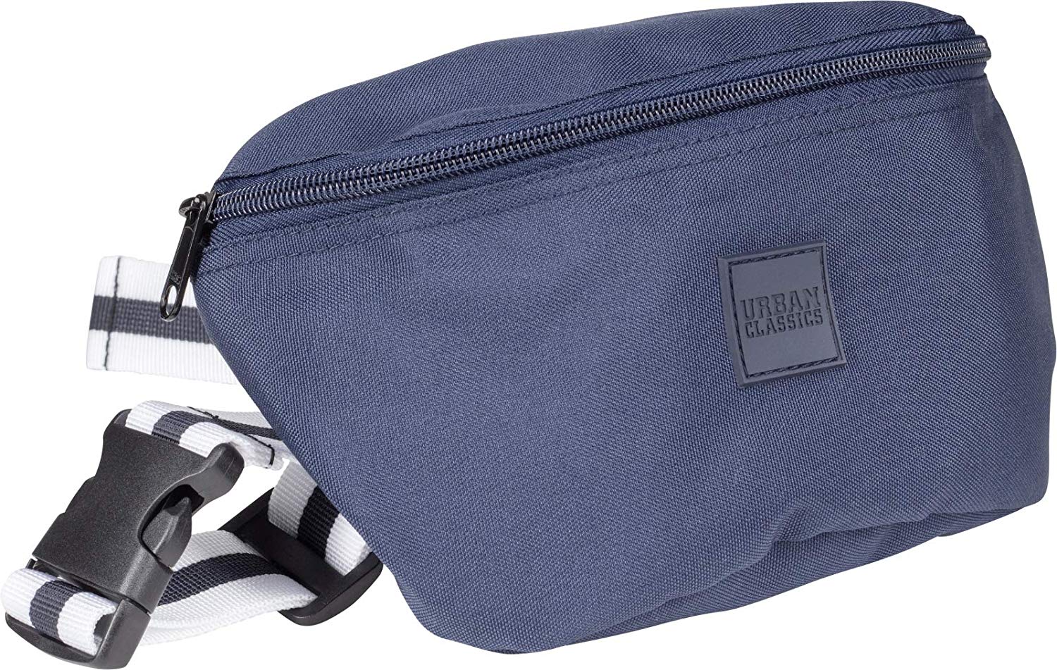 Urban Classics Hip Bag Striped Belt Messenger Bag, 24 cm, Multicolour (Nvy/Wht), 24 centimeters