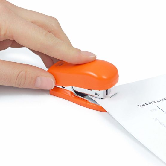 Rapesco 1410 26/6 mm Bug Mini Stapler - Orange - Pack of 1000 - Image 2