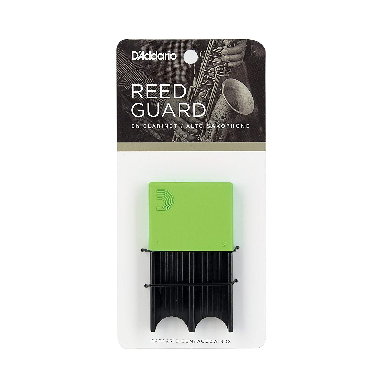 D'Addario Reed Guard, Sax & Clarinet Reed Case, Fits Reeds for Eb Clarinet Bb Clarinet, Soprano Saxophone, & Alto Saxophone - Image 2