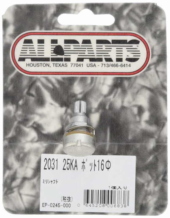 Allparts Pen (0245 000 Mini Pot Potentiometer, 25kohm, Ripple Logarythmisch)