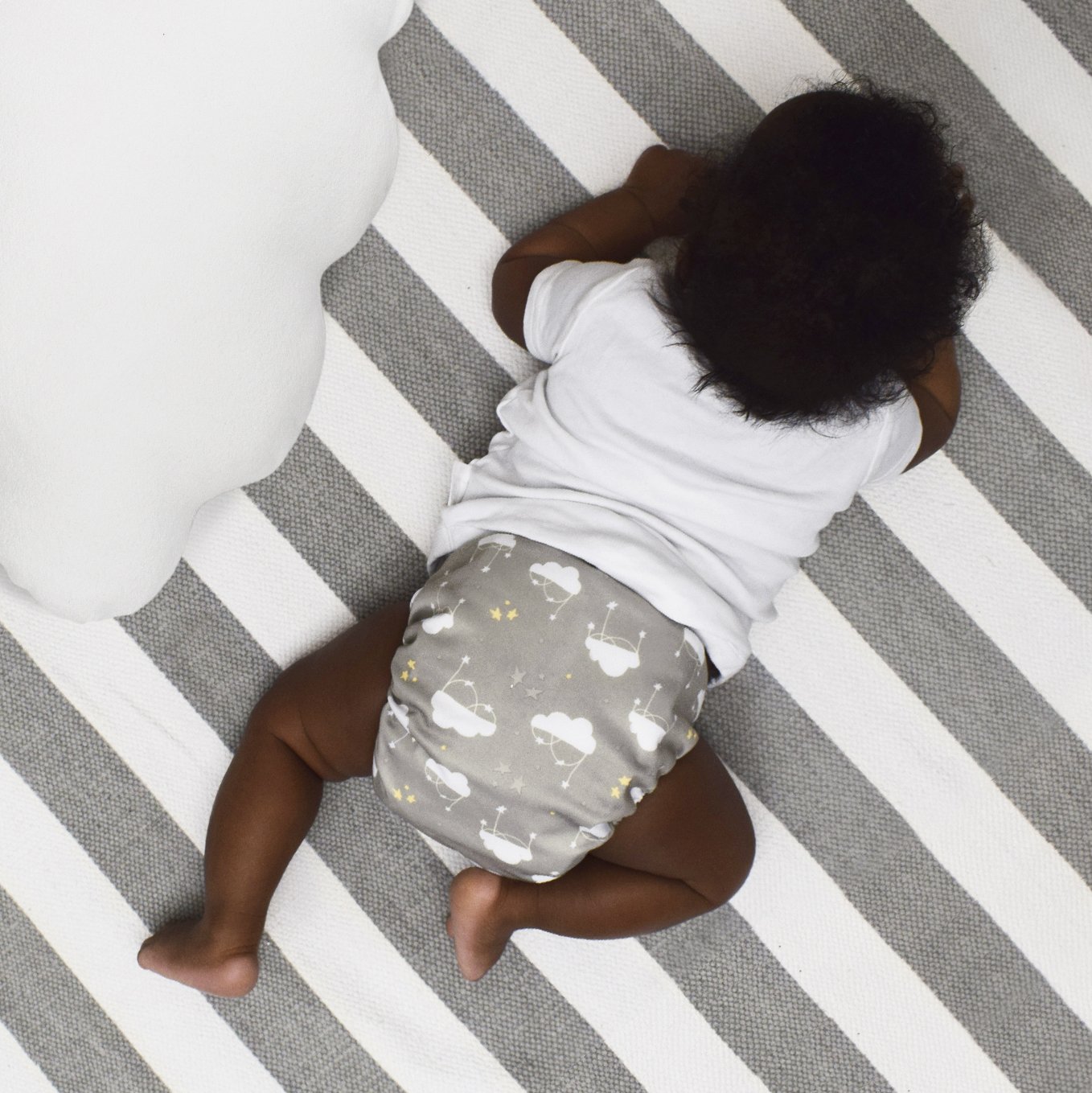 Bambino Mio, miosolo classic all-in-one reusable nappy, cloud nine - Image 2