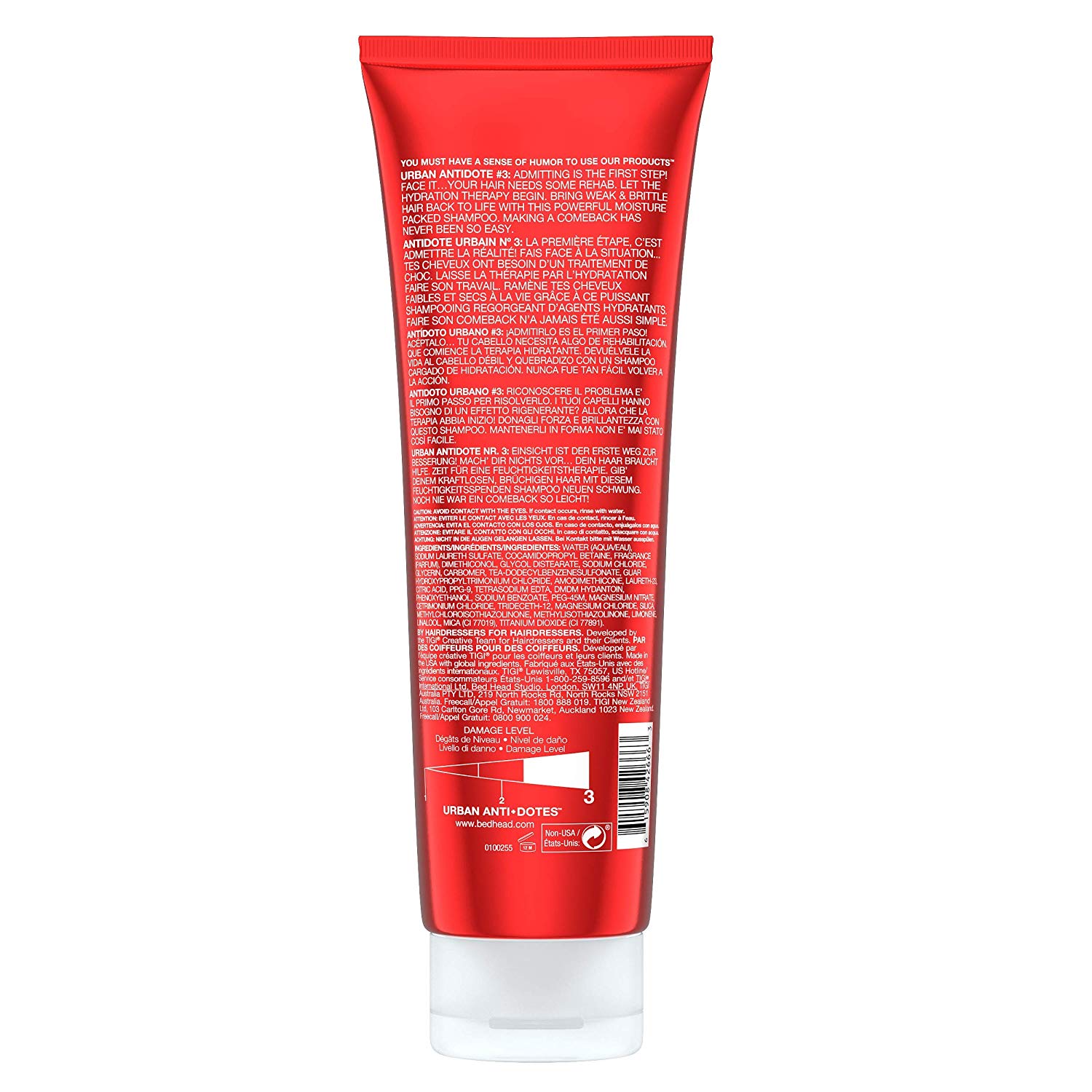 Bed Head by Tigi Urban Antidotes Resurrection Shampoo for Damaged Hair 250 ml, x, 250 ml (Pack of 1) - Image 3